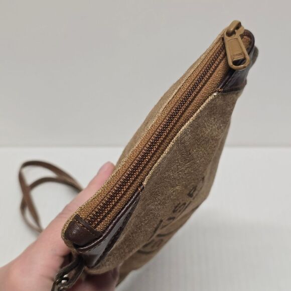 Mona B. USA Postage Stamp Vintage Look Distressed Cowgirl Crossbody Rustic Bag - Picture 5 of 9